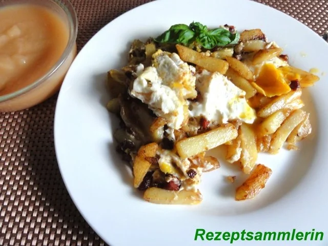 Snack:   KLOßSTIFTE mit Speck + Ei - Rezept