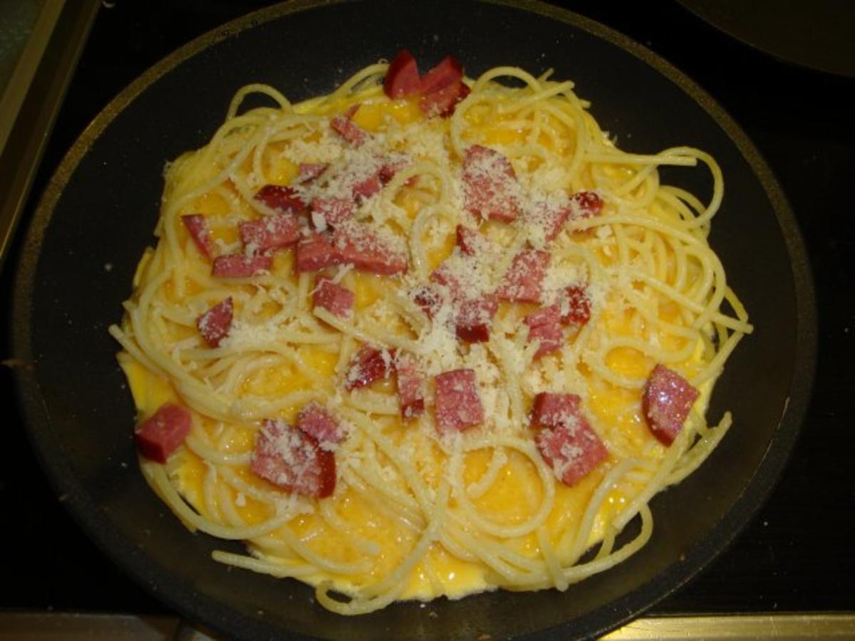 Spaghettiküchlein mit Cabanossie - Rezept - Bild Nr. 5