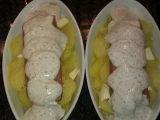 Überbackener Lachs - Rezept