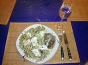 Geflügel: Mariniertes Putenschnitzel mit Bratspätzle und Käse-Sahne-Soße - Rezept