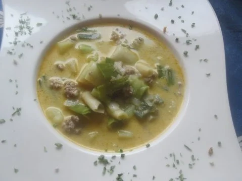 Laktosefreie cremige Lauchsuppe - Rezept