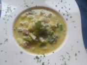 Laktosefreie cremige Lauchsuppe - Rezept