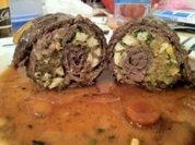 Kräuterrouladen in Rotweinsauce - Rezept