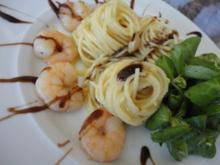 Pasta al Limone mit King Prawns - Rezept