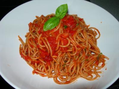Rezept: Spaghetti arrabiata Spaghetti arrabiata - Rezept