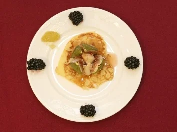 Süße Feigen mit Ziegenkäse auf amerikanischen Pancakes (Knacki Deuser) - Rezept