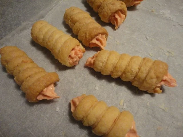 Blätterteig Lachs Creme Röllchen an Rucola - Rezept - Bild Nr. 9