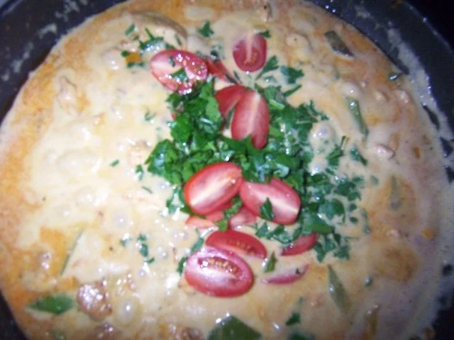 Frische Tagliatelle mit pikanter Gemüse- Hähnchenbrustsauce - Rezept - Bild Nr. 10