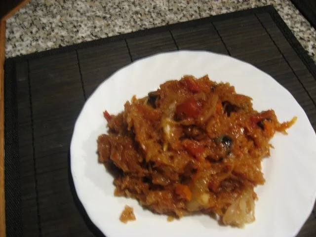 Scharfes Paprika-Tomaten-Sauerkraut - Rezept