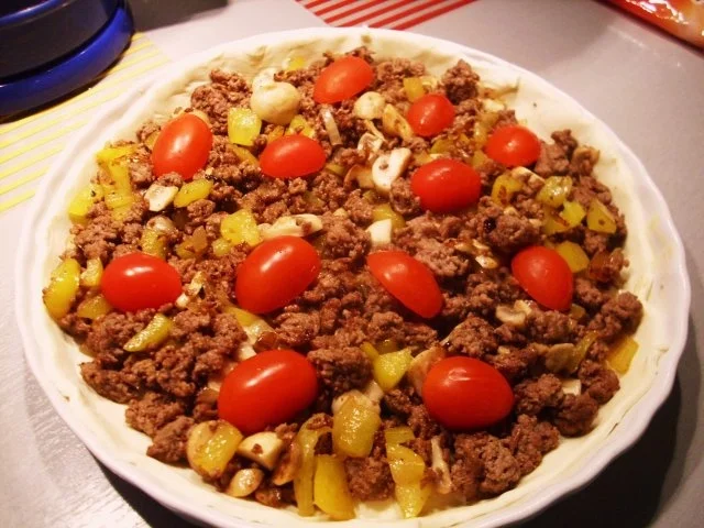 Blätterteig-Quich mit Hackfleisch - Rezept - Bild Nr. 3