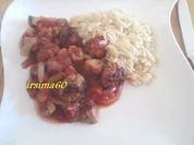 Hackbällchen in  pikanter Tomaten - Champignonsoße - Rezept