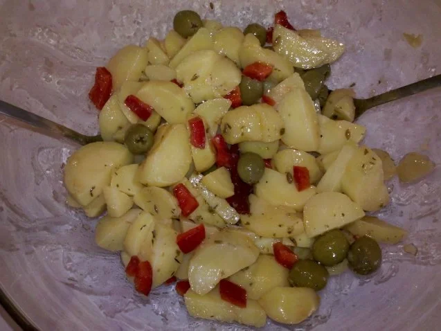 Salat: Herbstlicher Kartoffelsalat mit mediteranem touch - Rezept - Bild Nr. 4