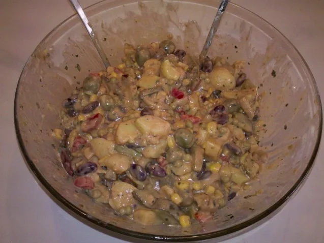 Salat: Herbstlicher Kartoffelsalat mit mediteranem touch - Rezept - Bild Nr. 5