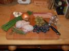 CUISSE DE POULARDE TESSINOISE /  POULARDENKEULEN  "TESSINER ART" - Rezept