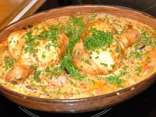 Rezept: CUISSE DE POULARDE TESSINOISE / POULARDENKEULEN "TESSINER ART" Bild Nr. 7 CUISSE DE POULARDE TESSINOISE / POULARDENKEULEN "TESSINER ART" - Rezept - Bild Nr. 7