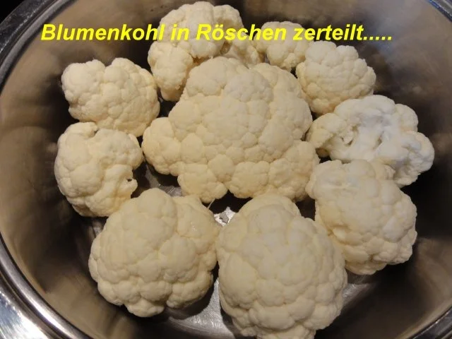 Gemüse:   BLUMENKOHL überbacken - Rezept - Bild Nr. 3