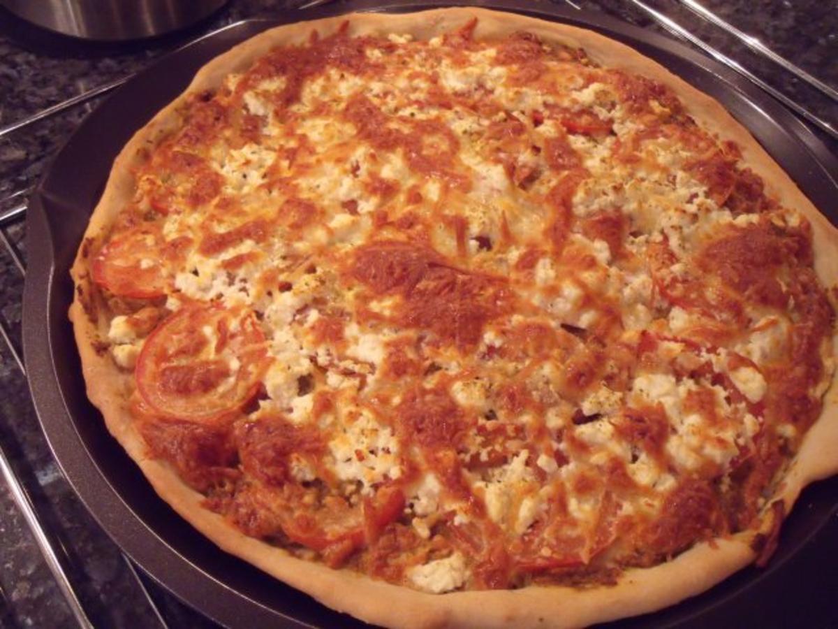 Pizza Pesto rosso - Rezept
