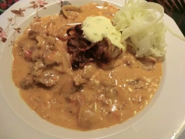 Gyros- Käse- Sahne-Suppe - Rezept