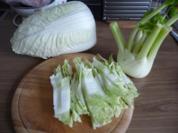 Beilage :  Fenchel - Chinakohl - Gemüse - Rezept