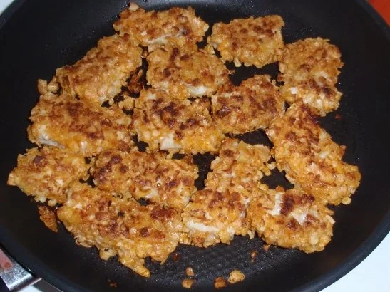 Pikante Fischnuggets mit Gemüsereis - Rezept - Bild Nr. 6