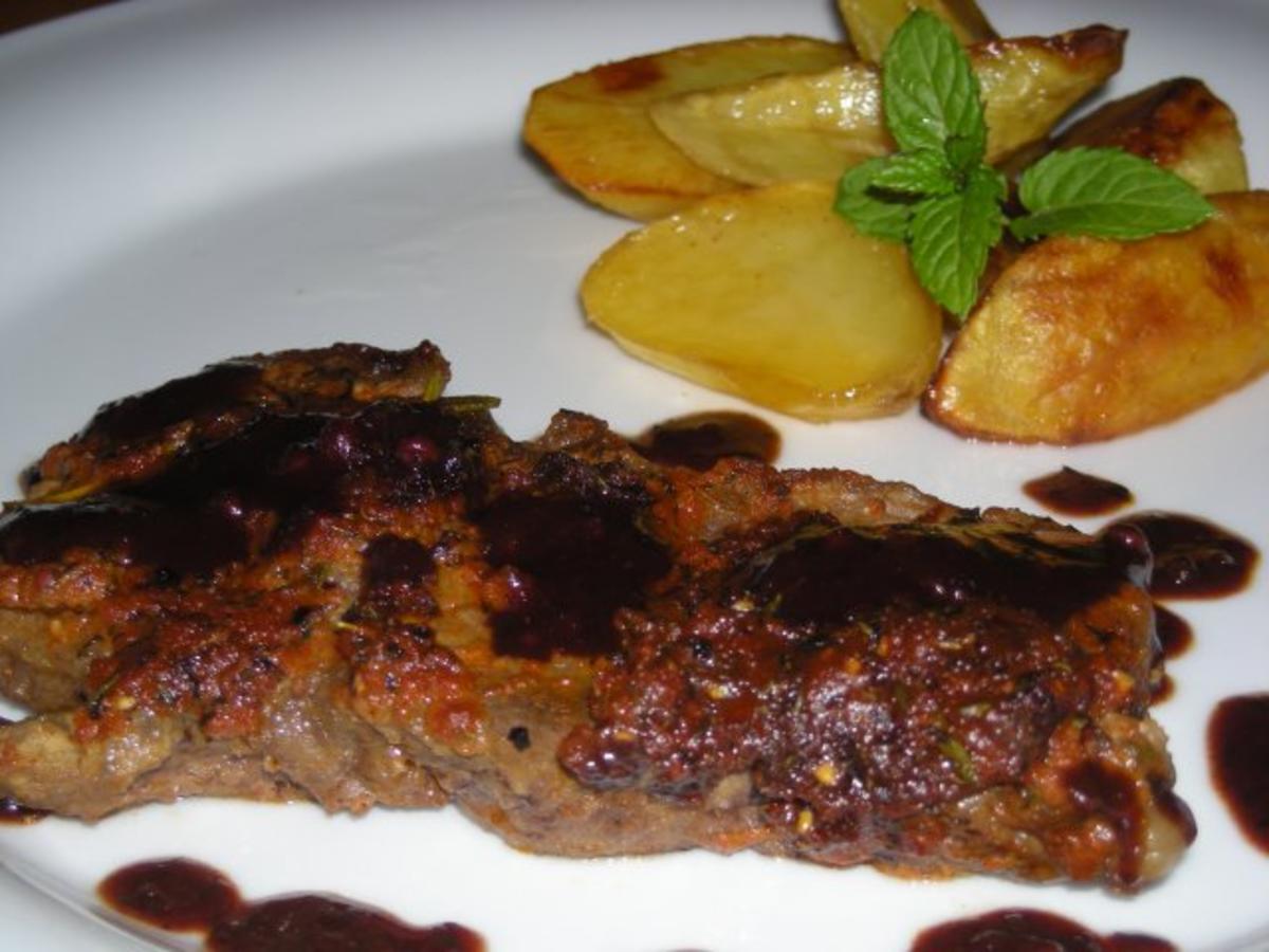 Roastbeef Steak mit Rotwein " Reduktion" - Rezept - Bild Nr. 2