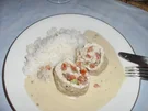 Putenröllchen in Weissweinsoße - Rezept