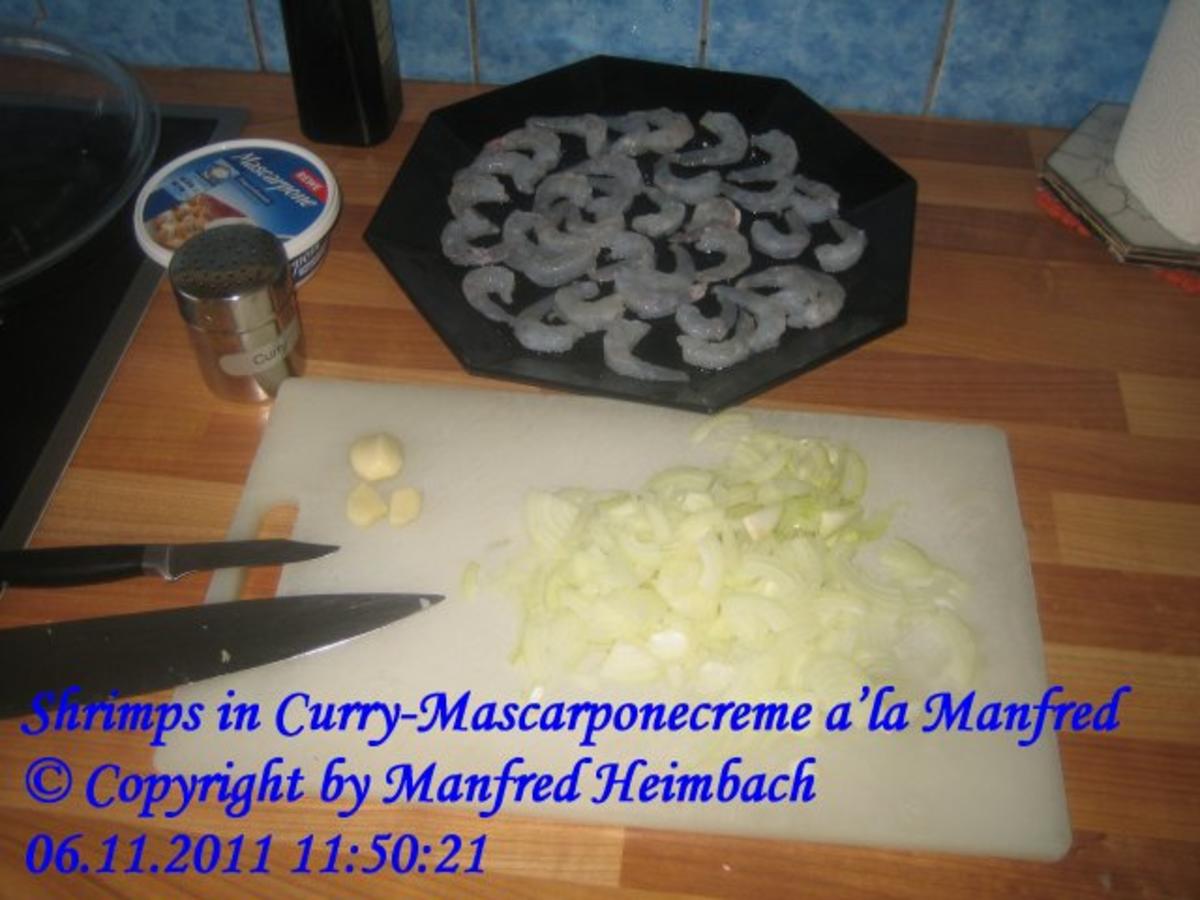 Shrimps – Shrimps in Curry-Mascarponecreme a’la Manfred - Rezept - Bild Nr. 3