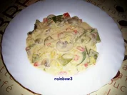 Kochen: Gemüsepfanne mit Käse-Sahne-Sauce - Rezept