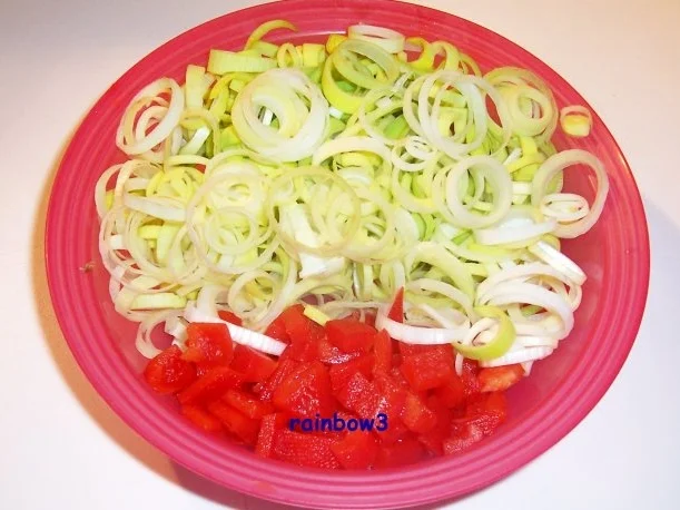 Kochen: Gemüsepfanne mit Käse-Sahne-Sauce - Rezept - Bild Nr. 3