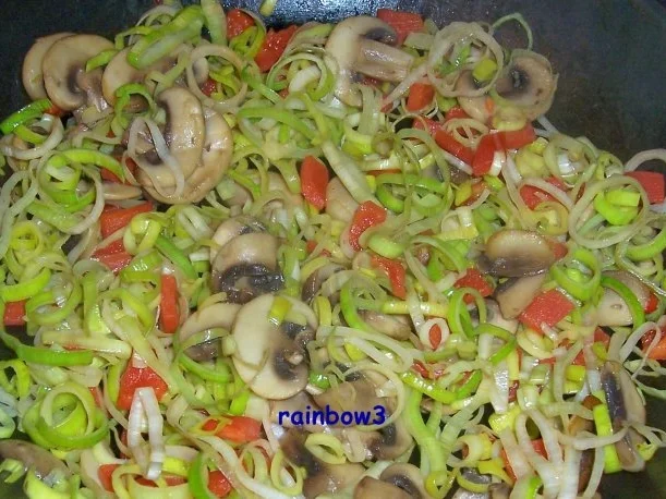 Kochen: Gemüsepfanne mit Käse-Sahne-Sauce - Rezept - Bild Nr. 5