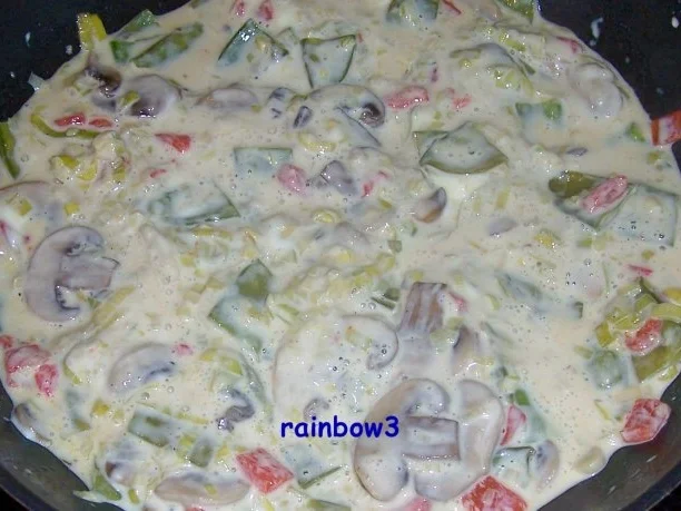 Kochen: Gemüsepfanne mit Käse-Sahne-Sauce - Rezept - Bild Nr. 9
