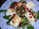 Feldsalat mit Apfelvinaigrette und Camembert - Rezept