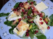 Feldsalat mit Apfelvinaigrette und Camembert - Rezept