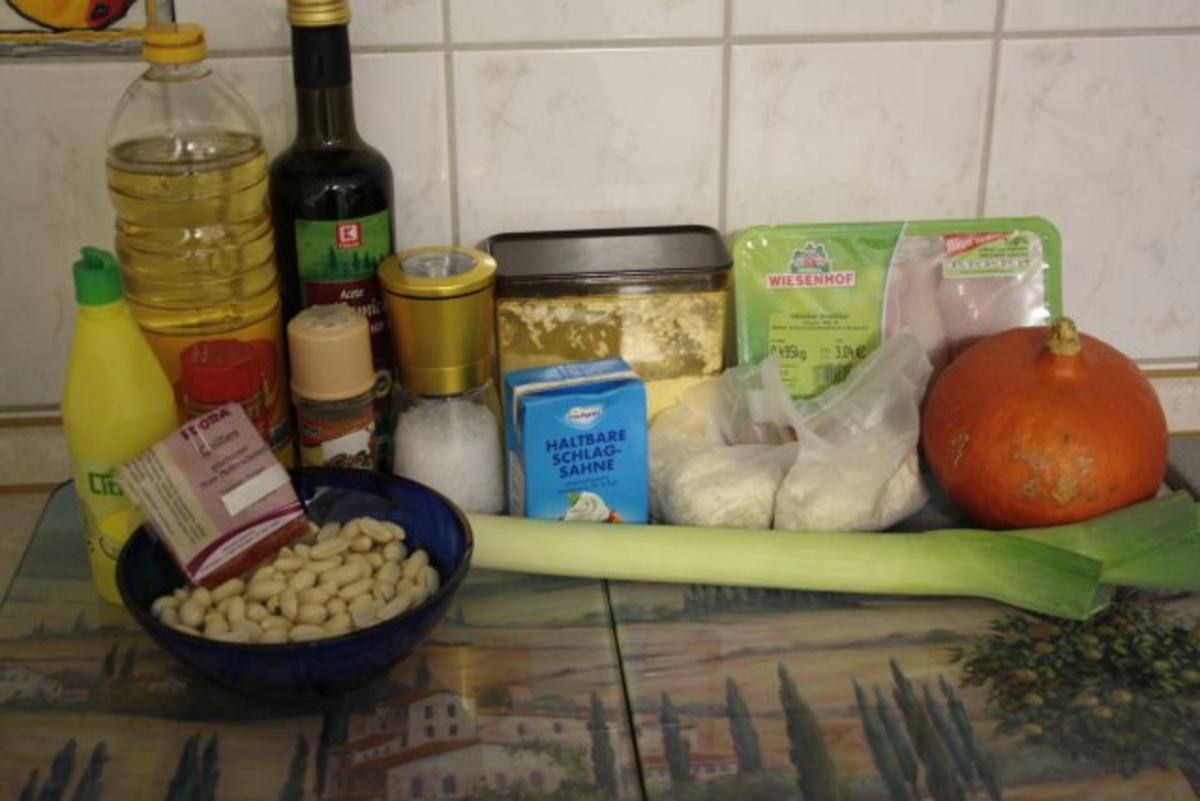 Geflügel, Huhn: Hähnchen-Kürbis-Curry mit Erdnüsse und Reis - Rezept - Bild Nr. 2