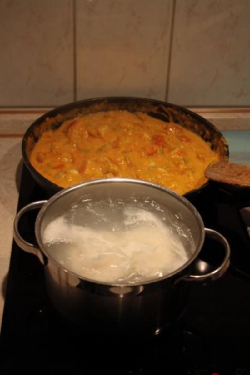 Geflügel, Huhn: Hähnchen-Kürbis-Curry mit Erdnüsse und Reis - Rezept - Bild Nr. 5