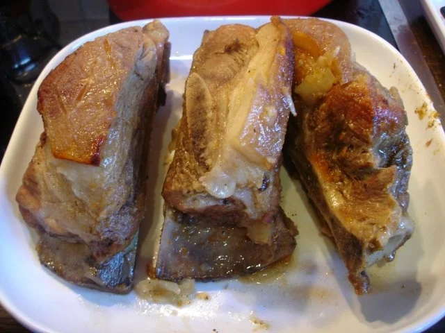 Schäufele mit Sauerkraut und Knödel - Rezept - Bild Nr. 13