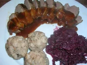 Walnussknödel, als Beilage zur Entenbrust etc. - siehe auch Anmerkung - Rezept