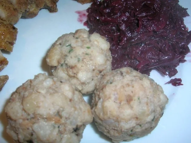 Rezept: Walnussknödel, als Beilage zur Entenbrust etc. - siehe auch Anmerkung Bild Nr. 5 Walnussknödel, als Beilage zur Entenbrust etc. - siehe auch Anmerkung - Rezept - Bild Nr. 5