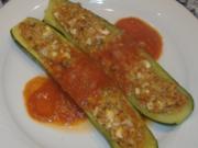 Gefüllte Zucchini andalusischerArt - Rezept