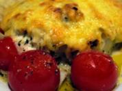 Zwiebelhähnchen mit Ofentomaten - Rezept