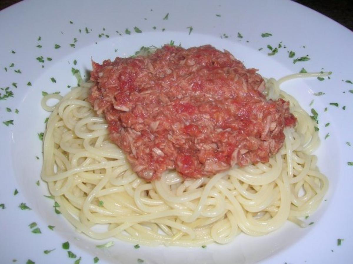 Thunfischsauce - Sugo al Tonno - meine schnelle Feierabendküche - aber dennoch lecker - Rezept - Bild Nr. 3