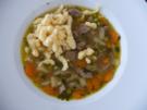 Resteverwertung : Leberknödelsuppe mit Spätzle - Rezept