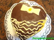 Biskuit:  ZEBRA -  KUCHEN - HERZ - Rezept