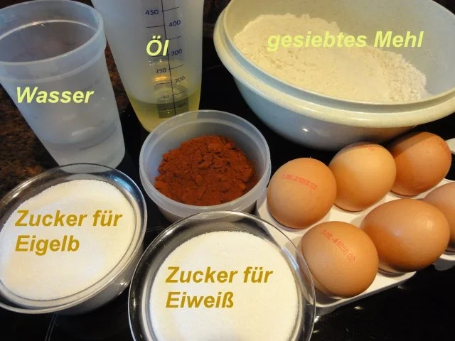 Rezept: Biskuit: ZEBRA - KUCHEN - HERZ Bild Nr. 2 Biskuit: ZEBRA - KUCHEN - HERZ - Rezept - Bild Nr. 2