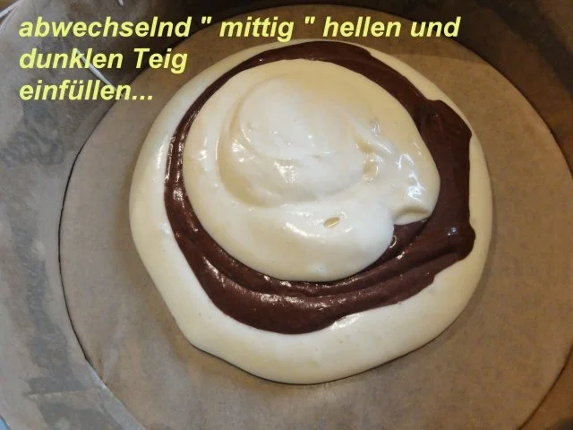 Rezept: Biskuit: ZEBRA - KUCHEN - HERZ Bild Nr. 8 Biskuit: ZEBRA - KUCHEN - HERZ - Rezept - Bild Nr. 8