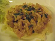 Rezept: Hรคhnchenstreifen in Sherry - Senfsoรe Hรคhnchenstreifen in Sherry - Senfsoรe - Rezept