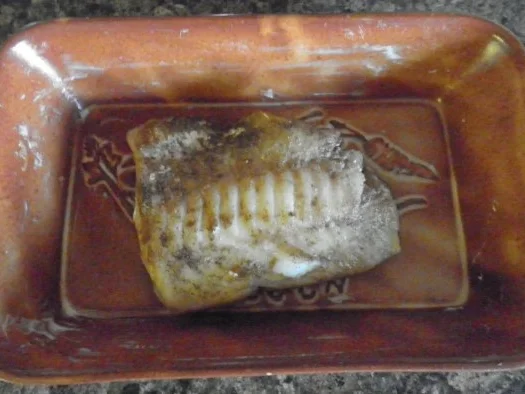 Rezept: Kürbis - Püree und Kabeljau mit Kürbis- Nusskruste auf Apfelsoße Bild Nr. 6 Kürbis - Püree und Kabeljau mit Kürbis- Nusskruste auf Apfelsoße - Rezept - Bild Nr. 6