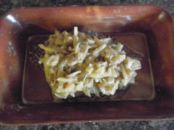 Rezept: Kürbis - Püree und Kabeljau mit Kürbis- Nusskruste auf Apfelsoße Bild Nr. 7 Kürbis - Püree und Kabeljau mit Kürbis- Nusskruste auf Apfelsoße - Rezept - Bild Nr. 7