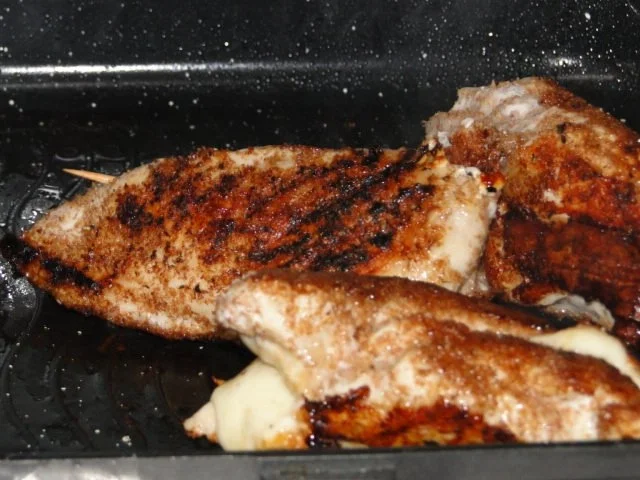 Hähnchenbrustfilets gefüllt mit Mozzarella in Weizenkleiekruste, schön nussig mit - Rezept - Bild Nr. 6