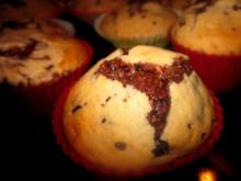 Muffins mit cremigem Kokos-Schokokern - Rezept